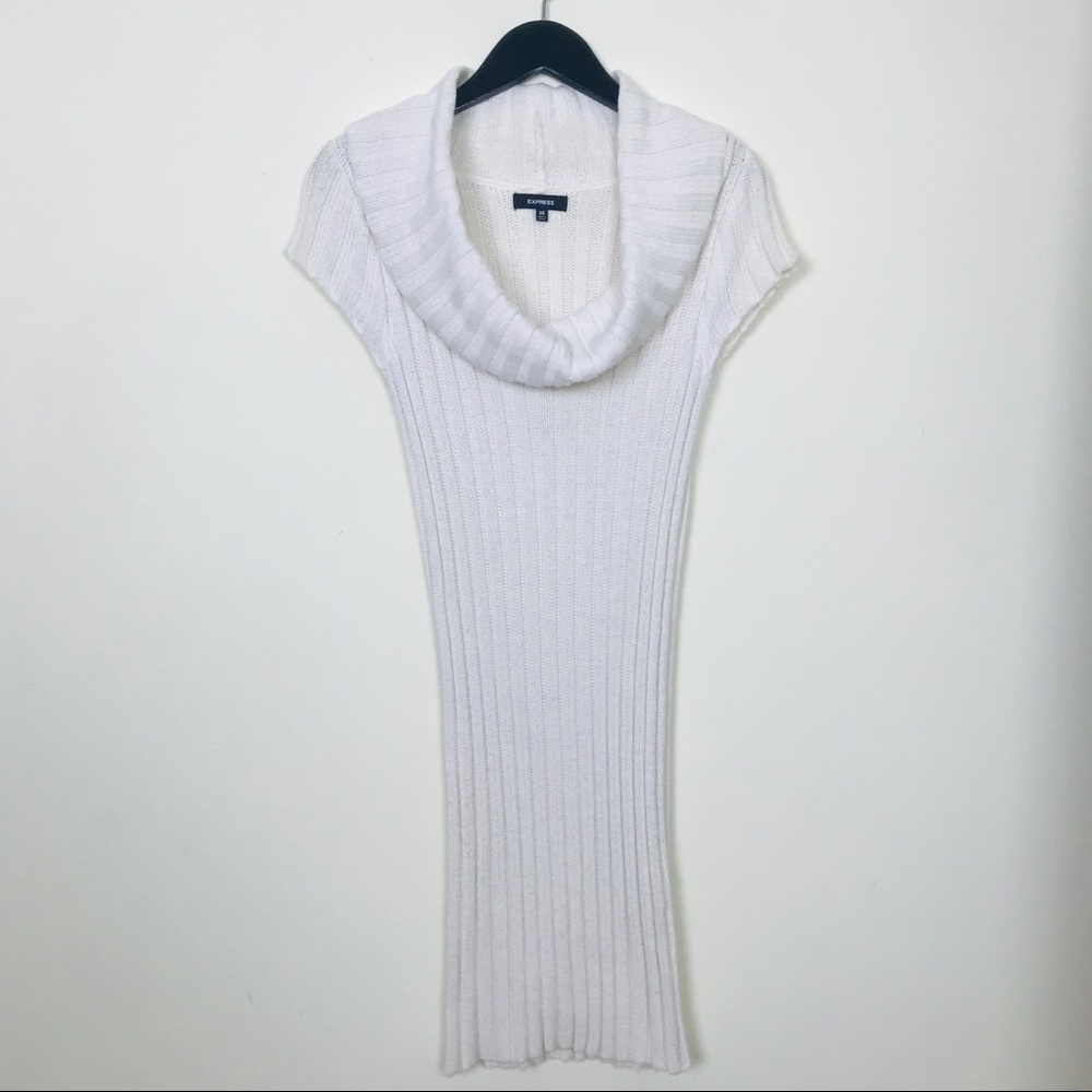 Express Cream Long Sweater